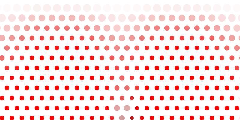 Light red vector background with spots.
