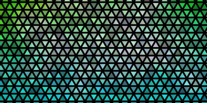 textura de vector azul claro, verde con estilo triangular.