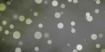 Light Gray vector backdrop with circles, stars.