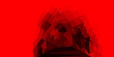 Dark red, yellow vector gradient polygon texture.