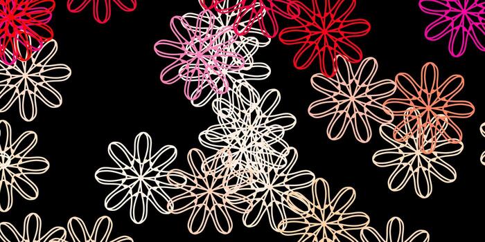 Dark Red vector template with abstract forms.