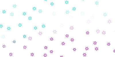 Light pink, blue vector background with covid-19 symbols.