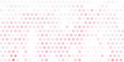 Light red vector template with circles.