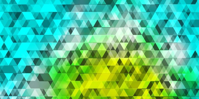 Light Blue, Green vector layout with lines, triangles.