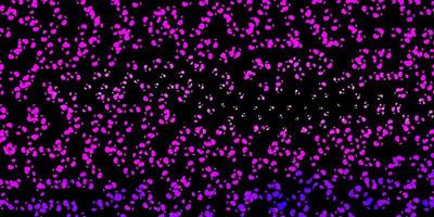 Dark purple vector background with random forms.