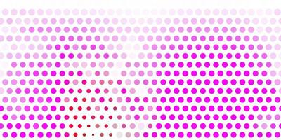 Light purple, pink vector backdrop with dots.