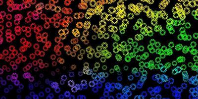 Dark multicolor vector texture with disks.