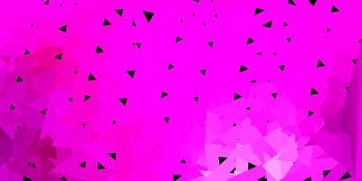 Light pink vector abstract triangle texture.