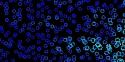 Dark blue vector pattern with spheres.