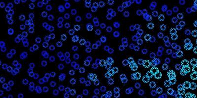 Dark blue vector pattern with spheres.