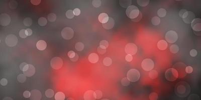 Dark Red vector background with spots.