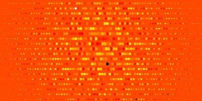 Dark Red, Yellow vector texture with disks.