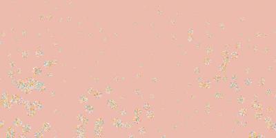 Light blue, yellow vector beautiful snowflakes backdrop with flowers.