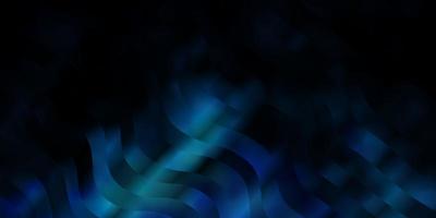 Dark BLUE vector background with bent lines.