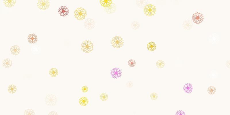 Light multicolor vector natural layout with flowers.
