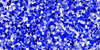 Light blue vector template with crystals, triangles.