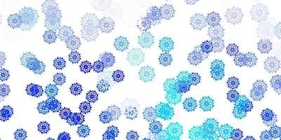 Light blue vector background with christmas snowflakes.