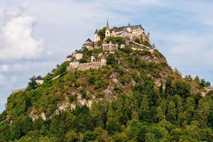 Top part of the Hochosterwitz castle on the mountain hill in Austria - Image photo