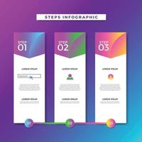 Colorful Professional Info graphic Web Banner vector