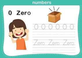 Connecting dot and printable numbers exercise for preschool and kindergarten kids illustration, vector