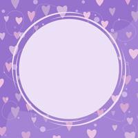 Cute Purple Heart Background