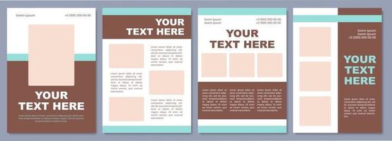 Corporate brochure template. Sales stimulating. Flyer, booklet, leaflet print, cover design with copy space. Your text here. Vector layouts for magazines, annual reports, advertising posters