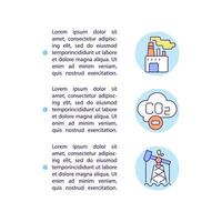 Industry decarbonization concept line icons with text. PPT page vector template with copy space. Brochure, magazine, newsletter design element. Hydrogen technology linear illustrations on white