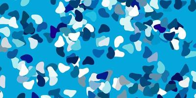 Fondo de vector azul claro con formas aleatorias.