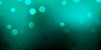 Dark green vector background with random forms.