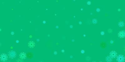 Light Green vector pattern with abstract shapes.
