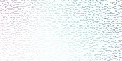 Dark Pink, Blue vector background with bent lines.