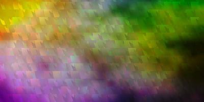 Light Multicolor vector layout with lines, triangles.