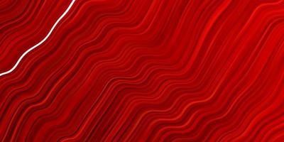 Light Red vector background with bent lines.