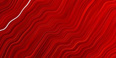 Light Red vector background with bent lines.