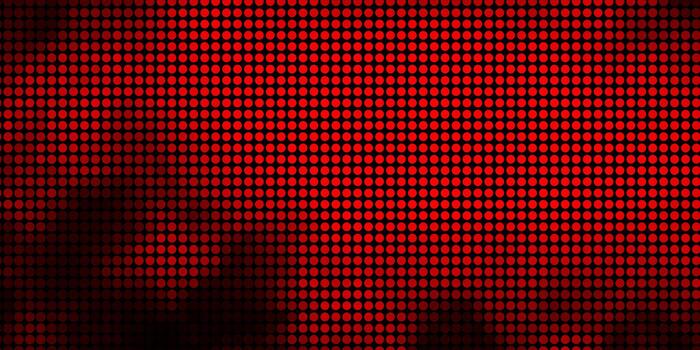 patrón de vector rojo oscuro con esferas.