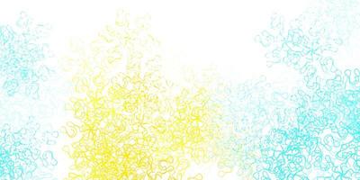 Light blue, yellow vector texture with circular arc.