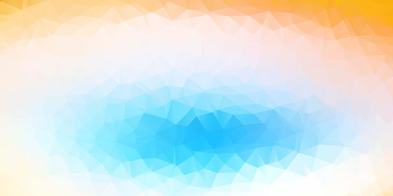 Light blue, yellow vector triangle mosaic wallpaper.