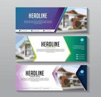 design horizontal banner template for advertising