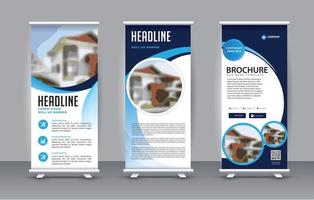 Business Roll Up. Standee Design. Banner Template vector