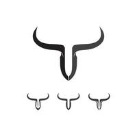 toro cabeza de búfalo vaca animal mascota diseño de logotipo vector para deporte cuerno búfalo animal mamíferos cabeza logo salvaje matador