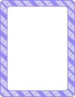 Empty diagonal stripes frame banner template vector