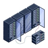 Servers Circuit and Room vector