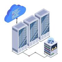 Servers Circuit and Room vector