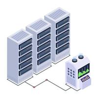 Servers Circuit and Room vector