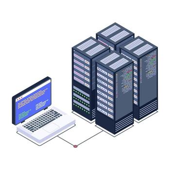 visualización de datos del servidor vector