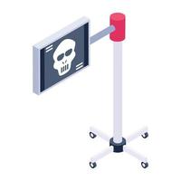 Danger  Skull Board vector