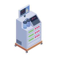 Oxygenating Medical  Machine vector