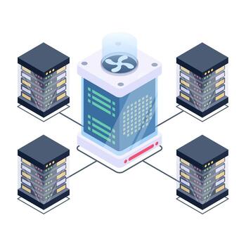 sistema de servidores binarios vector