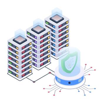 Server Network Security vector