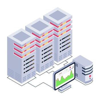 visualización de datos del servidor vector